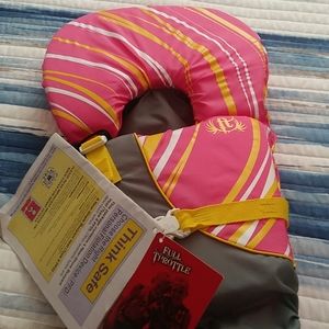 Full Throttle swim vest for infant Pink infant size up to 30 lbs